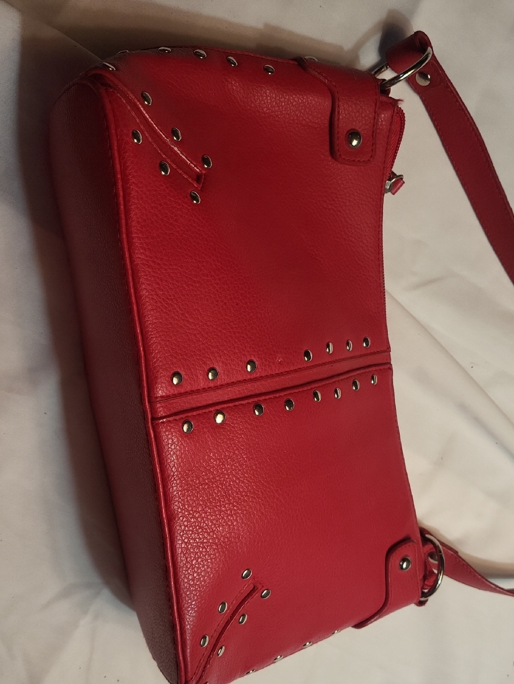Red stud bag
